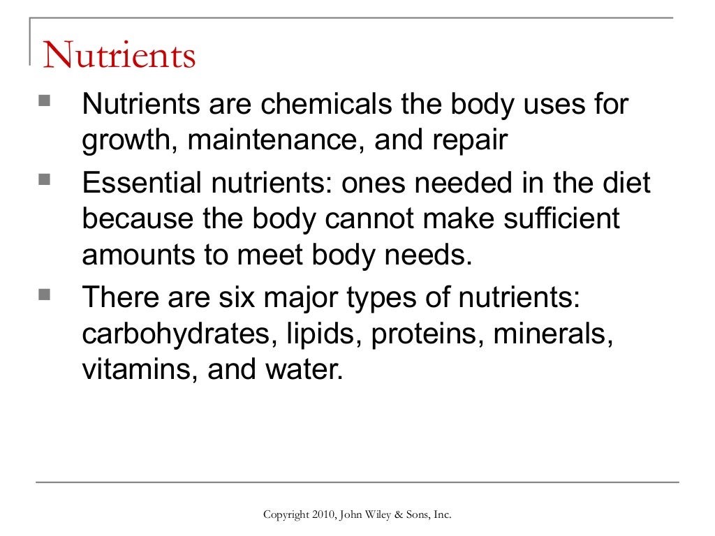 Lecture 10 nutrition and metabolism
