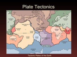 Plate Tectonics Tectonic Plates of the Earth 