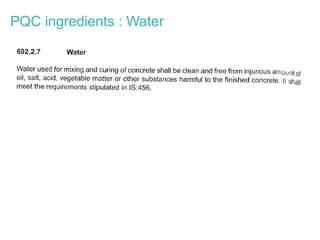 PQC ingredients : Water
 