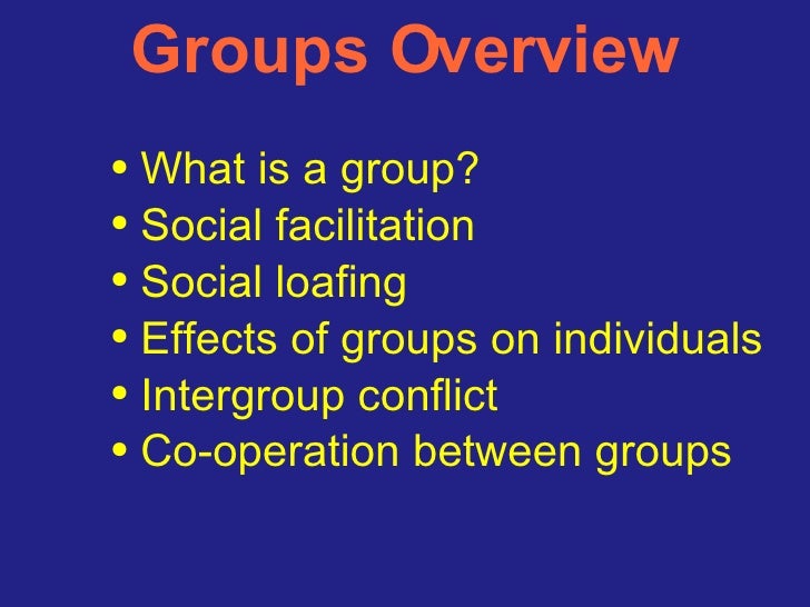 social loafing and social facilitation Social facilitation and social loafing social facilitation improved performance on simple or well-learned tasks in the presence of others one way, or another. social loafing and social facilitation Social facilitation and social loafing social facilitation improved performance on simple or well-learned tasks in the presence of others one way, or another.