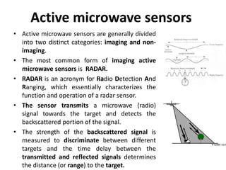 Comprehensive Overview of Microwave Remote Sensing in Geomatics | PDF