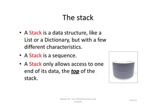 User Define In Module Lecture 10 user defined functions and modules | PDF