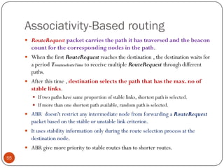 Lecture 11 14. Adhoc routing protocols cont.. | PDF