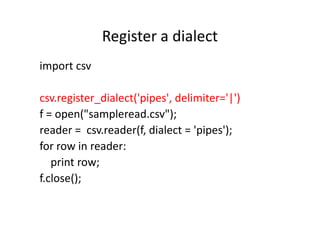 Python - Lecture 11 | PDF