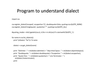 Python - Lecture 11 | PDF