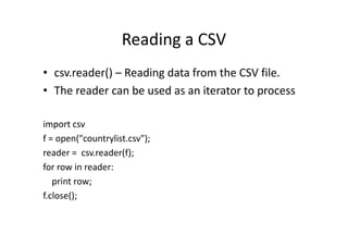 Python - Lecture 11 | PDF