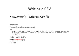 Python - Lecture 11 | PDF