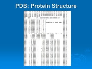 PDB: Protein Structure 
