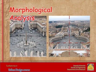 Zaqaziq University
Faculty of Engineering
Department of Architecture
Morphological
Analysis
 