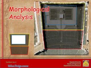 Zaqaziq University
Faculty of Engineering
Department of Architecture
Morphological
Analysis
 