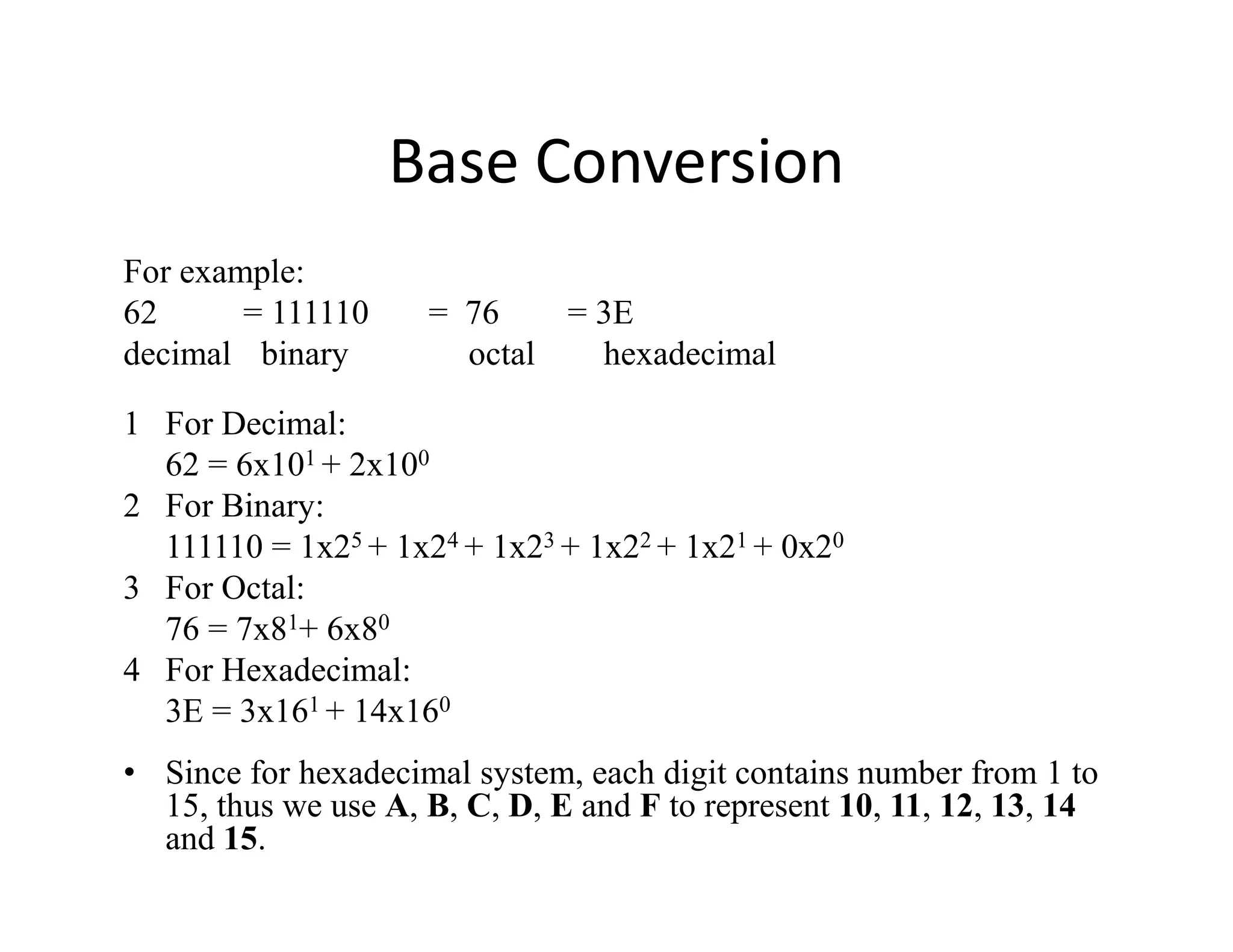 Numbering System Base Conversion | PDF | Computing | Technology & Computing