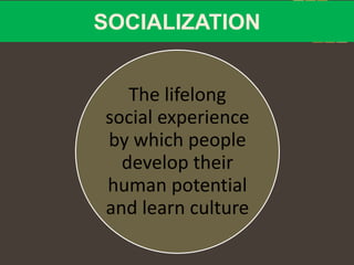Socialization and personality