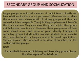 Lecture 11. socialization and personality