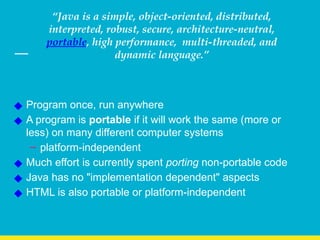 about java buzzwords of oops concept.pptx | Free Download