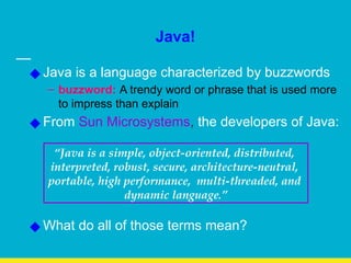 about java buzzwords of oops concept.pptx | Free Download