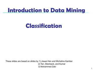 Classification in data mining from lectures | PPT