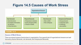 37
Griffin, Management, 10e©2021 Cengage Learning. All Rights Reserved. May not be scanned, copied or duplicated, or posted to a publicly accessible website, in whole or in part.
Figure 14.5 Causes of Work Stress
 