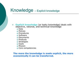 Introduction to Knowledge Management Now | PPTX