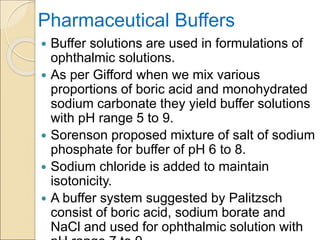 LECTURE 11 - BUFFERS AND ISOTONIC SOLUTIONS.ppt