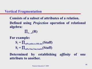 Fragmentation In Distributed Database Lecture 11 - distributed database | PPT