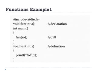 Functions Example1
 