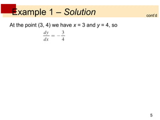 Lecture 11 implicit differentiation - section 3.5 | PPT