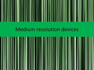 Resolution Device Lecture 11 linear measurements | PDF