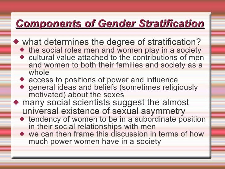 gender stratification essay