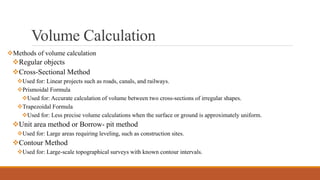 Lecture 11 Calculation of Volume and its formula | PDF