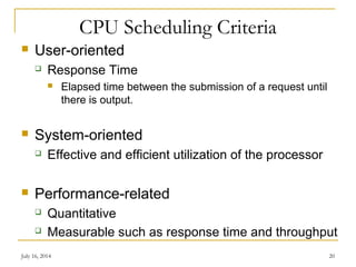 cpu scheduling OS | PPT