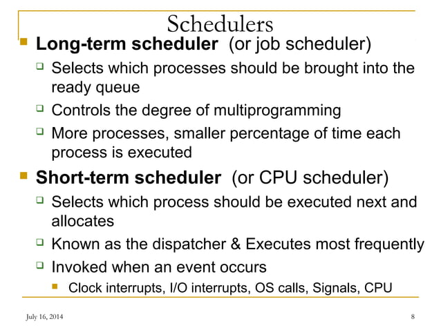 cpu scheduling OS | PPT