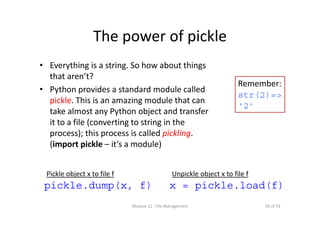 Lecture 11 file management | PDF