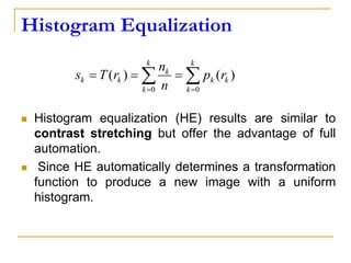 Histogram Equalization | PPTX | Digital Audio | Computer Software and ...