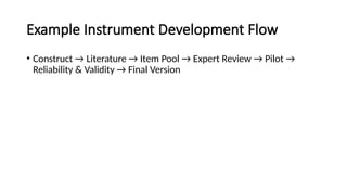 Research Instrument Study Pool Lecture 11 Instrument Development in Research Process.pptx