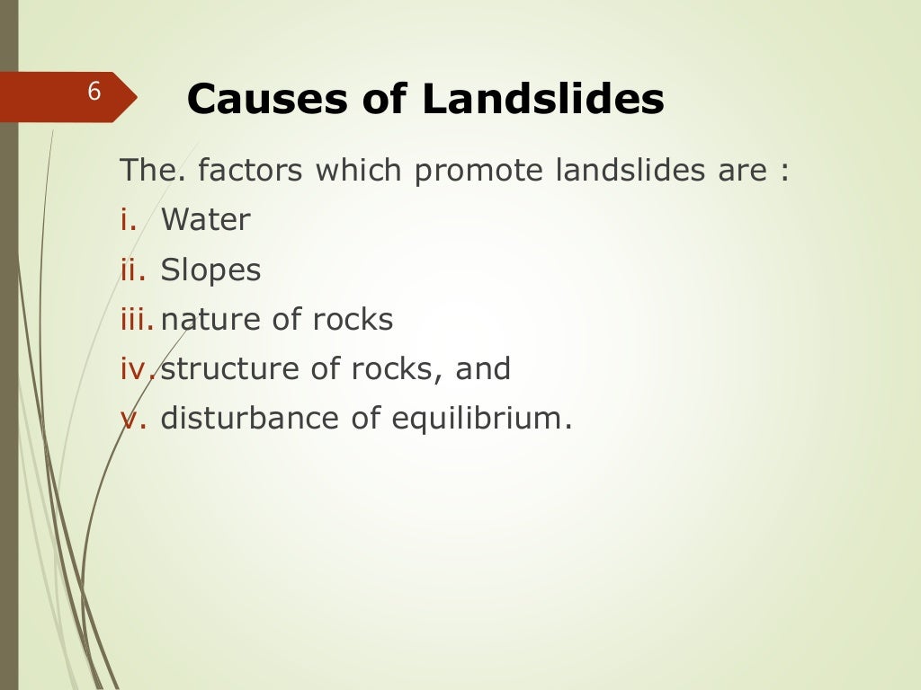 Lecture 11 landslides