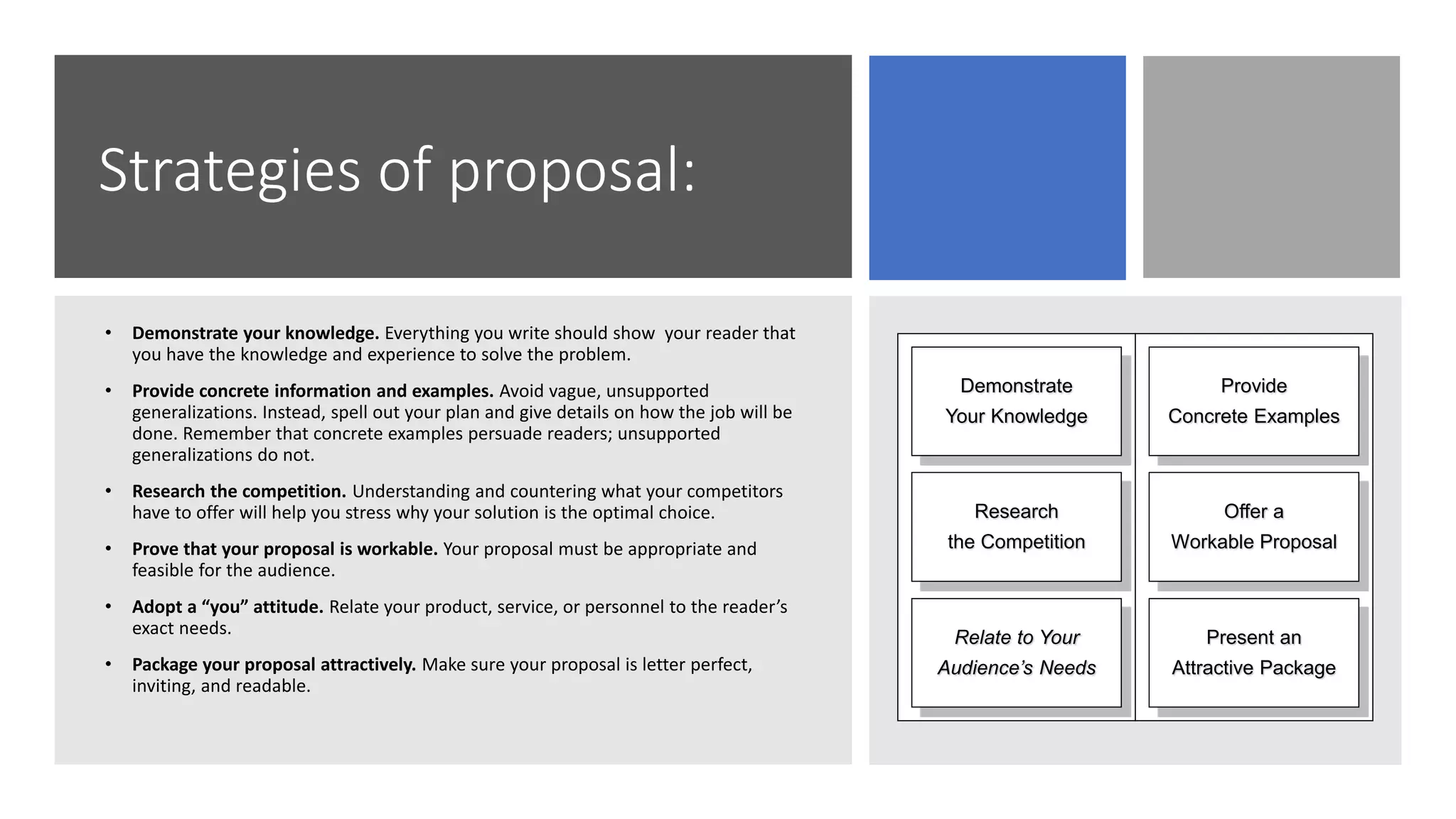 proposal of a report