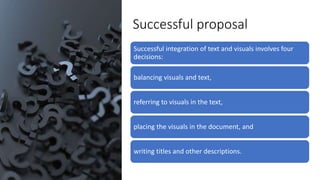  proposal of a report