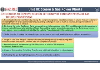 Steam Compression Process Lecture 11_PPE_Unit 3: Steam and Gas Power Plants | PDF