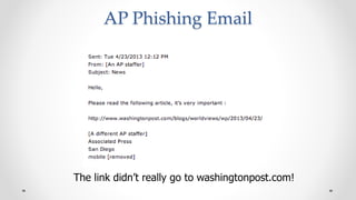 John Podesta “hacked” by phishing
 
