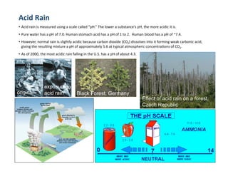 •
•
•


•




           exposure to
original   acid rain     Black Forest, Germany
                                                 Effect of acid rain on a forest,
                                                 Czech Republic
 