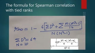 Lecture11 spearman rank correlation part-2-with tied ranks