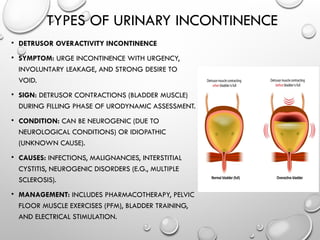Multiple Incontinence lecture 11 Urinary functions and dysfunctions ...pptx