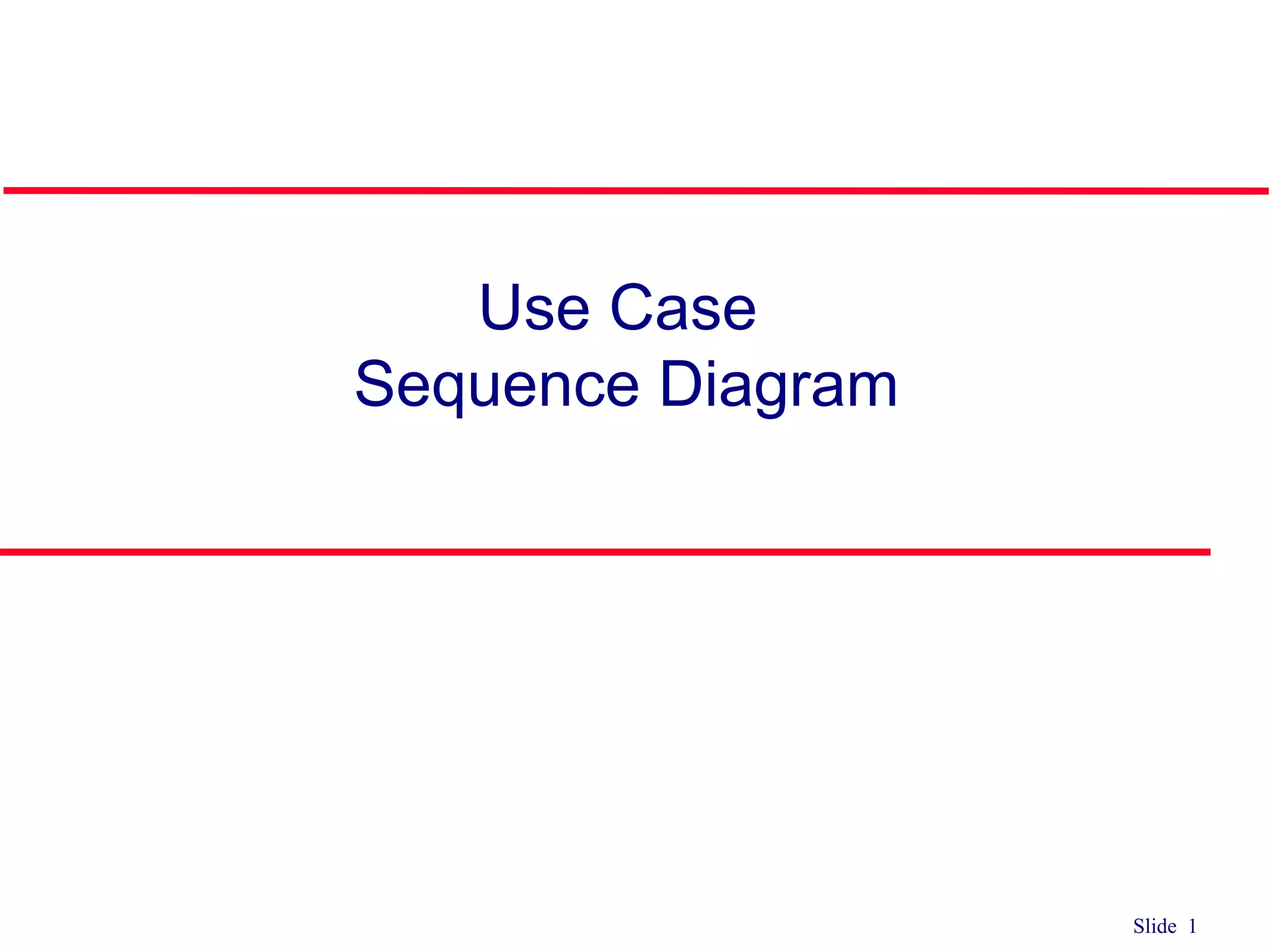 Lecture11 use case sequence diagram | PPT