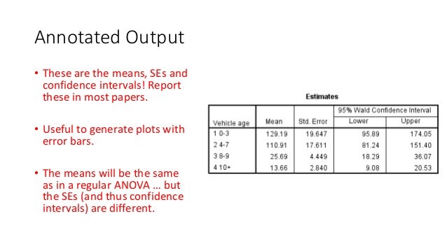 Generalized Linear Models For Between Subjects Designs