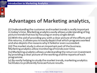 Introduction to Marketing Analytics
 