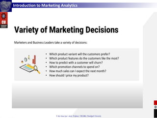 Introduction to Marketing Analytics
 