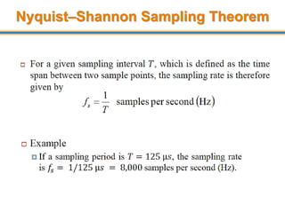 18
Nyquist–Shannon Sampling Theorem
 