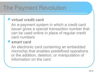 Lecture 12.pptx - Electronic payment systems | PPTX