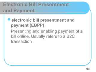Lecture 12.pptx - Electronic payment systems | PPTX