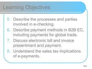 Lecture 12.pptx - Electronic payment systems | PPTX